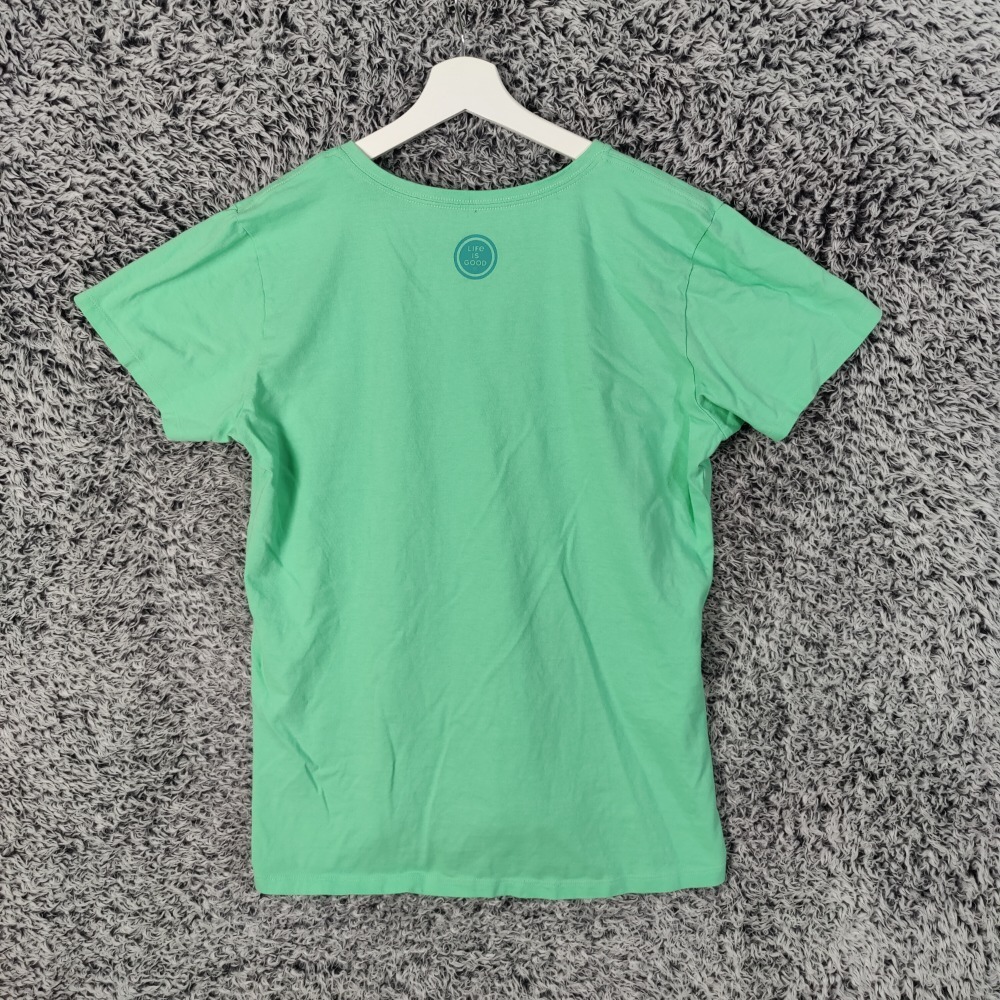 Life is Good Crusher Tee Stay Six Seagulls Apart‎ V-Neck T-Shirt Large - Picture 3 of 8